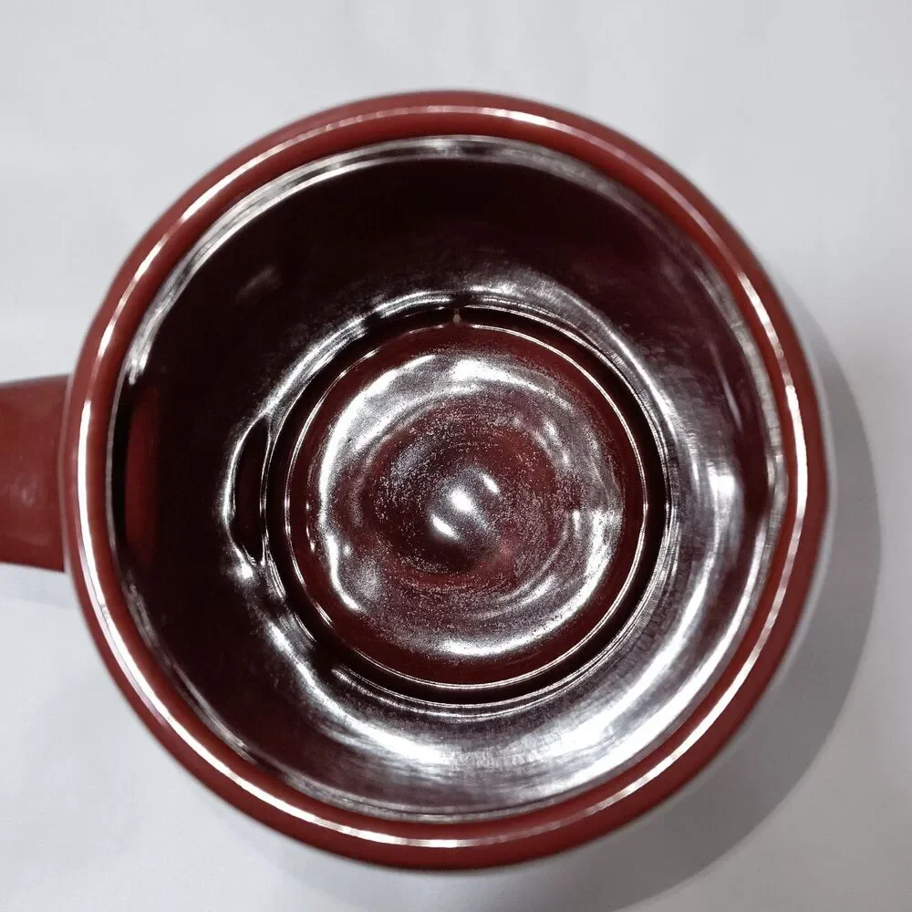 Waechtersbach W. Germany Tanker Mug Rust Red Coffee Tea Ceramic Cold War Era - Picture 5 of 8